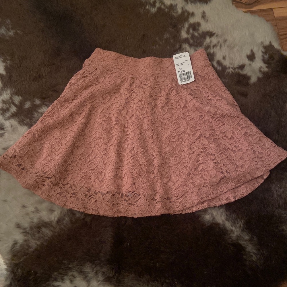 NWT Forever 21 dusty pink flowy skirt